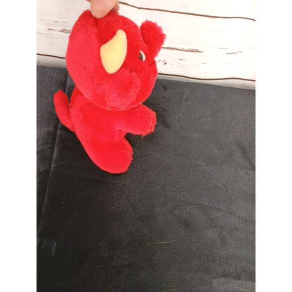 Russ Berrie Hot Stuff Red Devil Plush Toy W/ "I Love You" Heart 7" - Picture 6 of 8